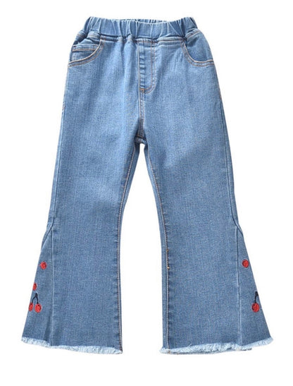 Cherry Denim wide leg jeans