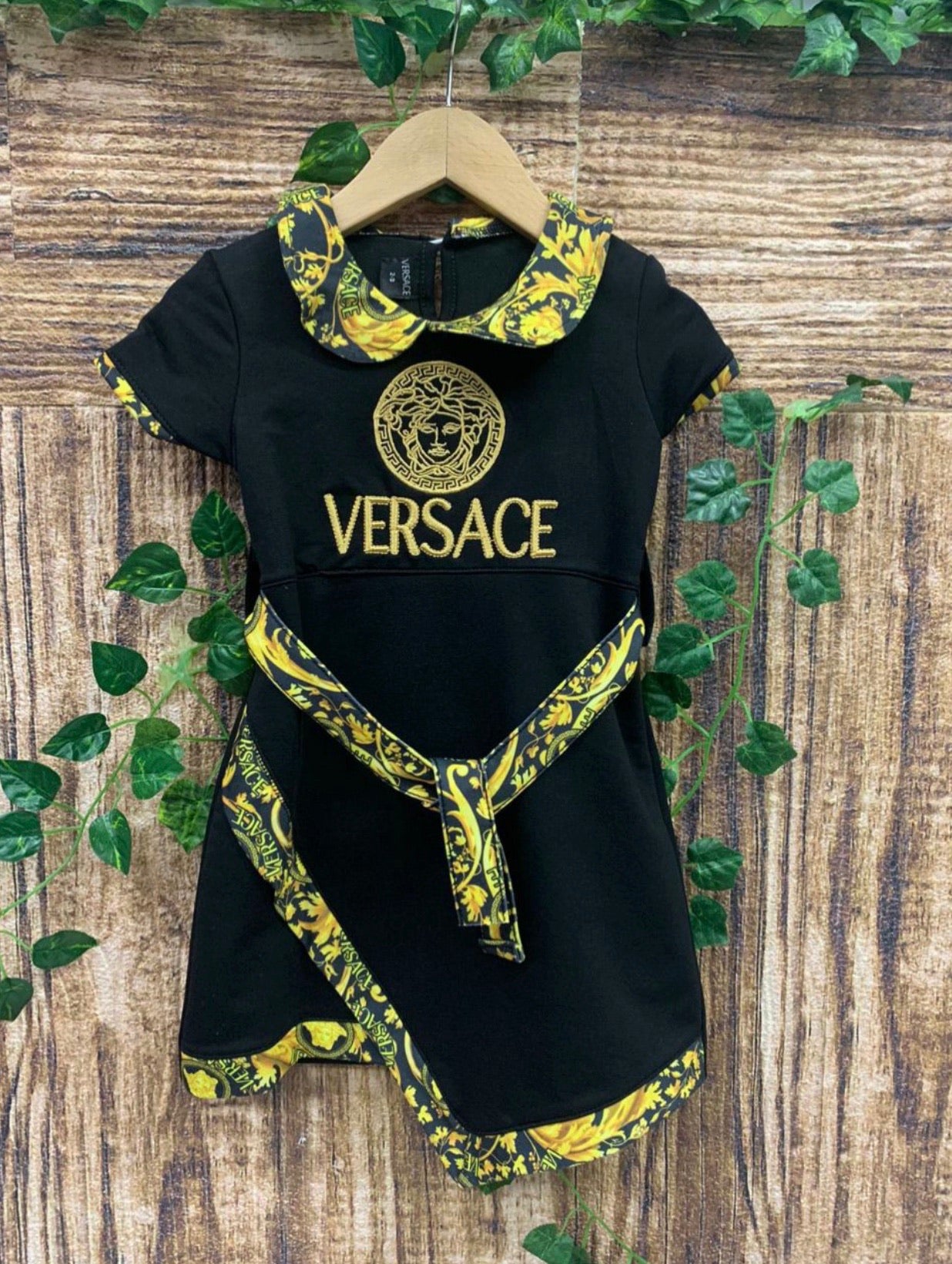 little girls black/yellow dress