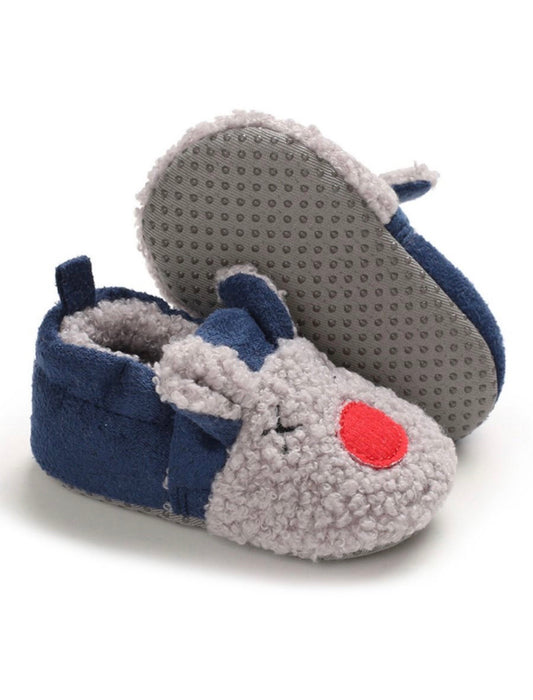 Blue slippers for prewalkers