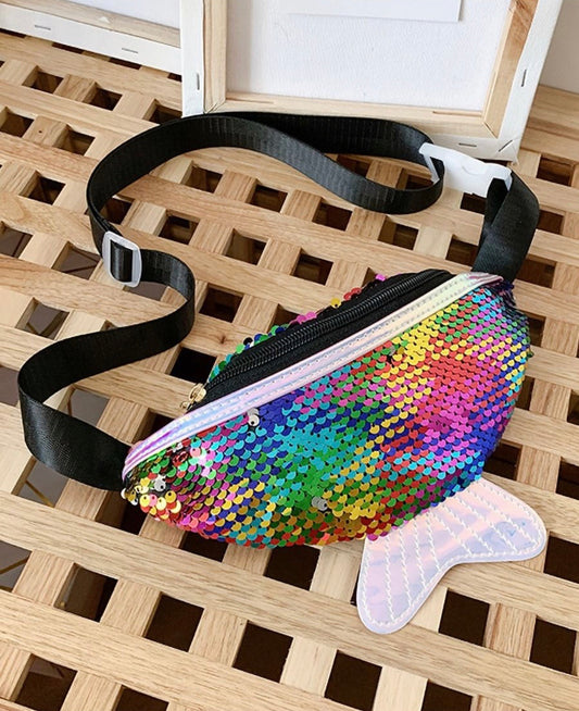 Mermaid sequins Fanny pack multi color