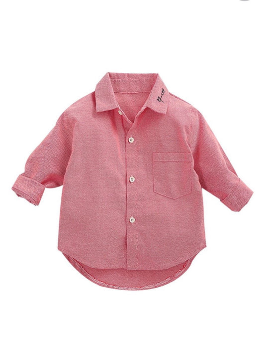 Boys Red dress shirt