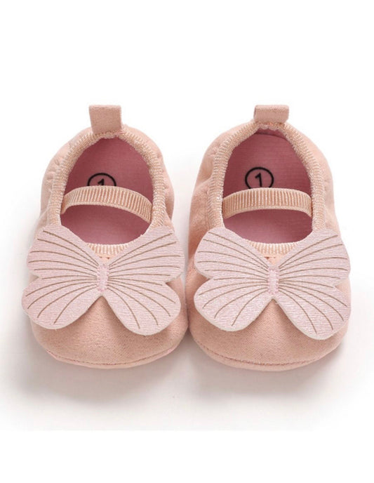 Pink butterfly shoes