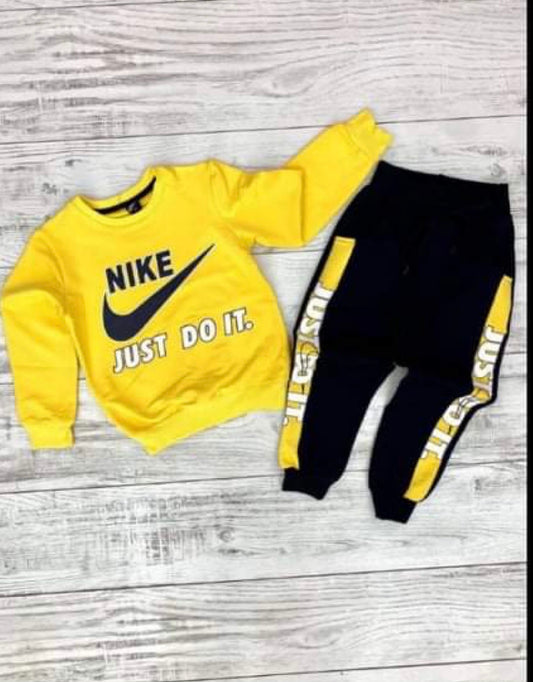 Yellow/Blk N jogger set