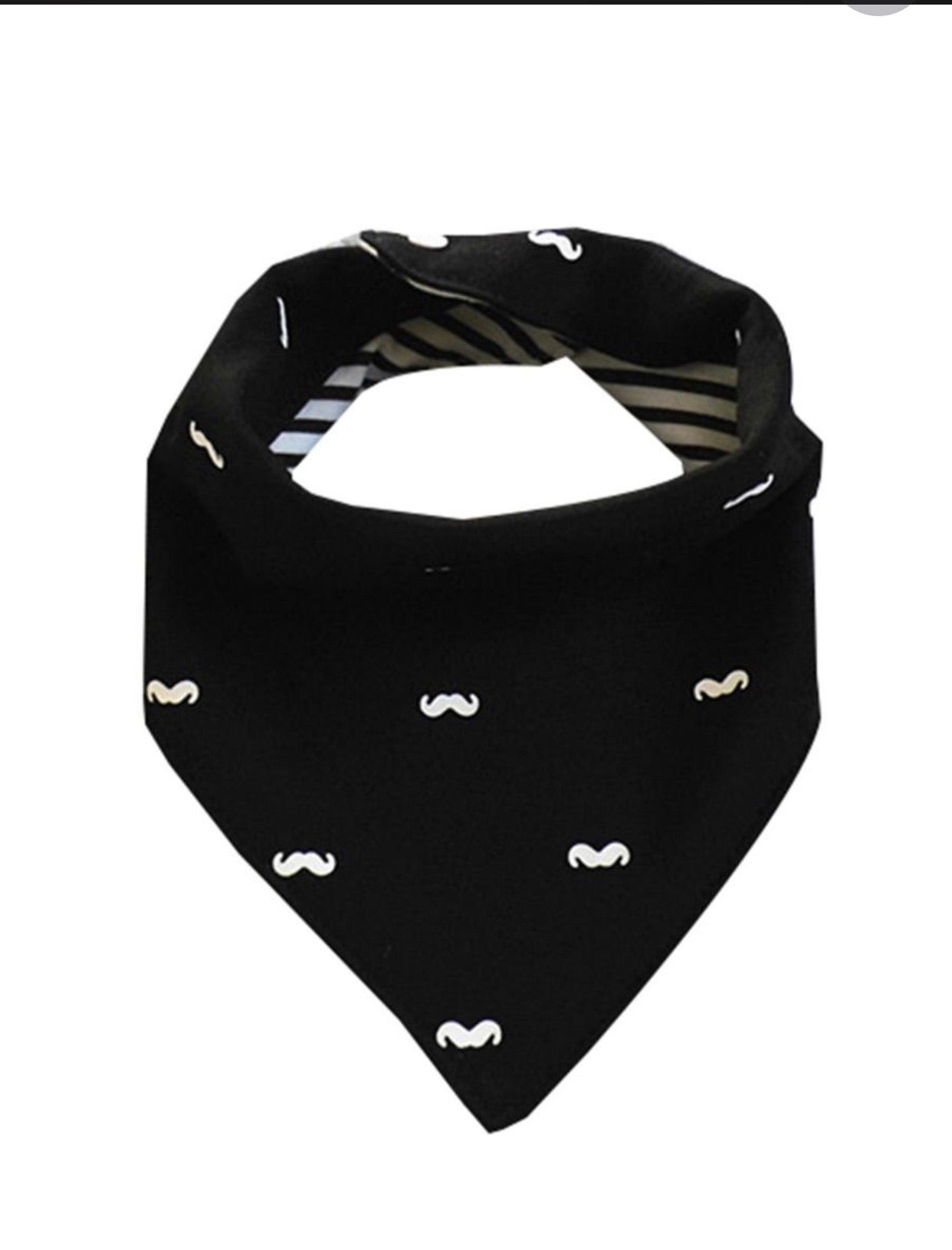 3- pack Black button scarf bib